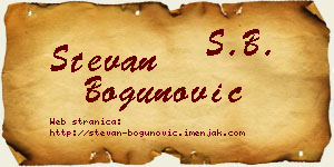 Stevan Bogunović vizit kartica